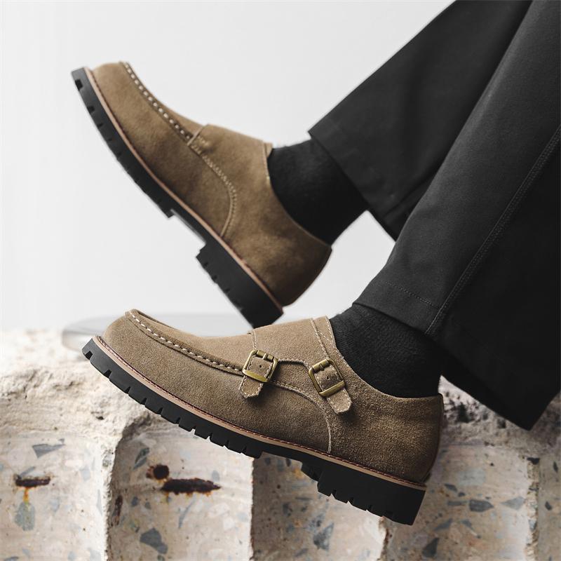 Fashion Retro Thick soled Men's Shoes Minimalist British style Office and Daily work Outdoor casual fashiona street shoes quality luxury