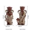2PCS Ceramic Golden Boy and Jade Girl Ornament Traditional Chinese Feng Shui Lucky Crafts Living Room Accessories Gifts