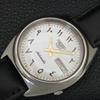 JAPAN VINTAGE SEIKO 5 AUTOMATIC MENS WHITE COLOR DIAL WATCH A706828-1