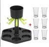 Wine Hexagonal Fair Divider Party Pour Dispenser Tray Set Of Supplies Tools