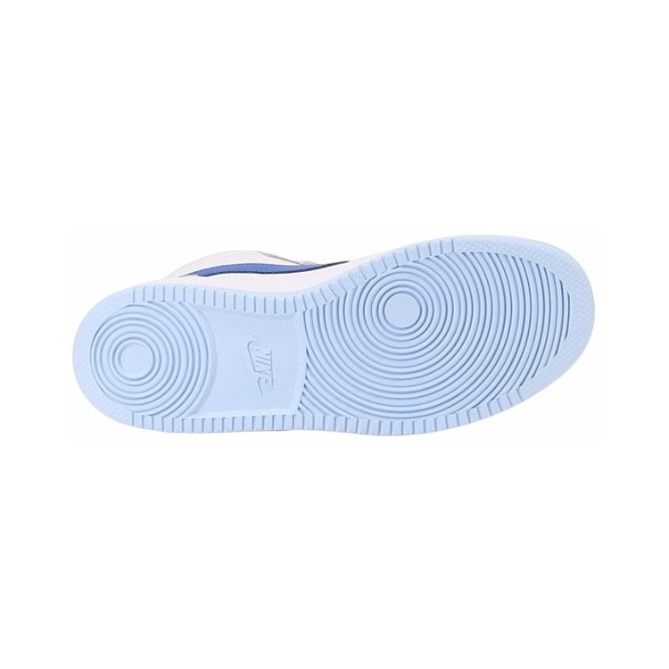 Nike Court Borough Comfortable Shock Absorbing Durable Mid-Top Kids Skate Shoes Kids Sneaker White Blue FB7178-141
