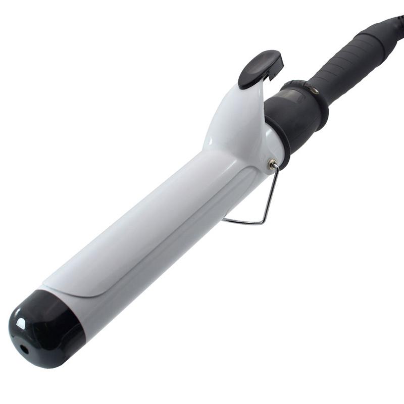 

Щипцы для завивки волос с турмалиновой керамикой, защищенный от ожогов изолированный наконечник, инструмент для укладки волос Curly Waver Maker us белый