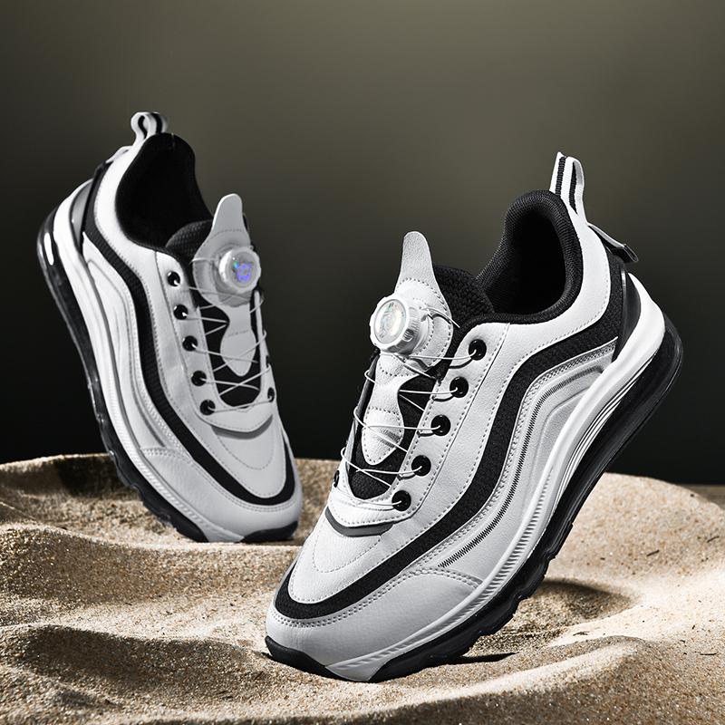 Leather Men's Cushioning Running Shoes for Men Big Size Waterproof Jogging Sports Shoes Non-slip Gym Sneakers Men Walking Shoes