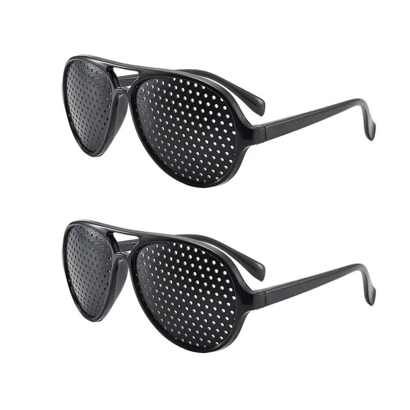 Anti-Myopie Astigmatismus Brille Mit Löchern Sehkorrektur Ermüdung Lochblendenbrille Für Männer Frauen Sehverbesserung Natürlich