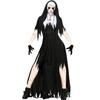 Ladies Halloween nun costume, cosplay vampire demon costume