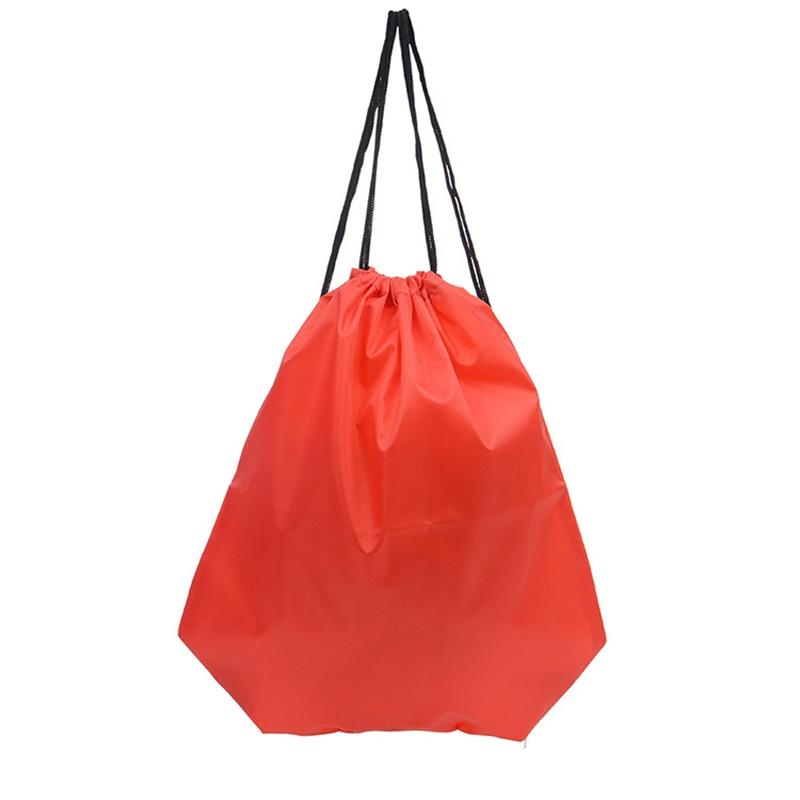 Convenient Drawstring Bag Storage Bag Gym Bags Solid Color Travel 33x43cm