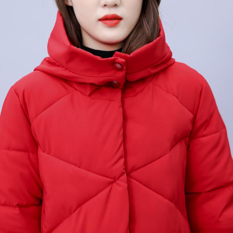Plus Size Women's Long Jacket Winter Overcoat Fashion Loose Thick Warm Winter Coat Woman Parkas Hooded