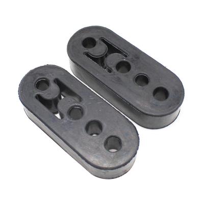 Support isolant en caoutchouc pour tuyau d'échappement de voiture, 2 pièces, support de douille, 4 trous 12mm