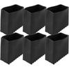 6pcs Rubber Ladder Pads Replacement Step Ladder Leg Caps Extension Ladder Accessories Ladder Rubber Cover Step Ladder Feet Mat Ladder Stabilizer for