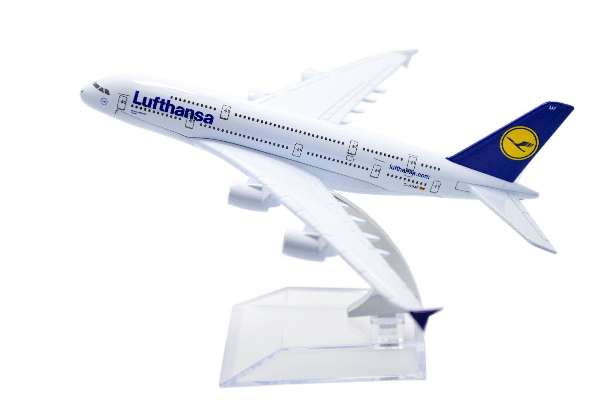 

ДИНАСТІЯ ТАН 1/400 16см Lufthansa Airlines Airbus A380 Модель літака з алюмінієвого сплаву Іграшка