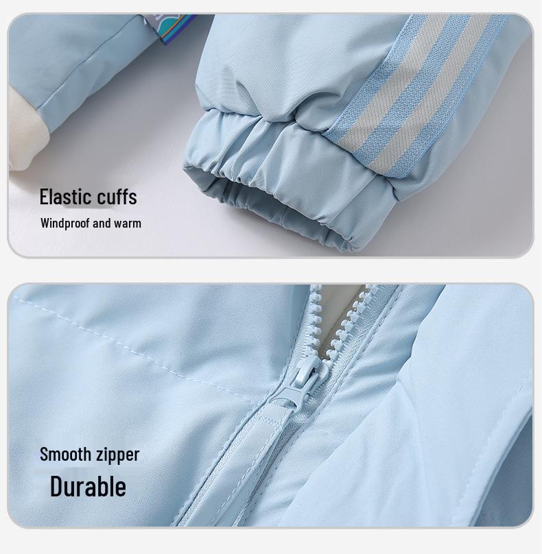 2025 Autumn/Winter Stylish Thick Warm Hooded Cotton Jacket - Wear-Resistant Loose Fit for Couples