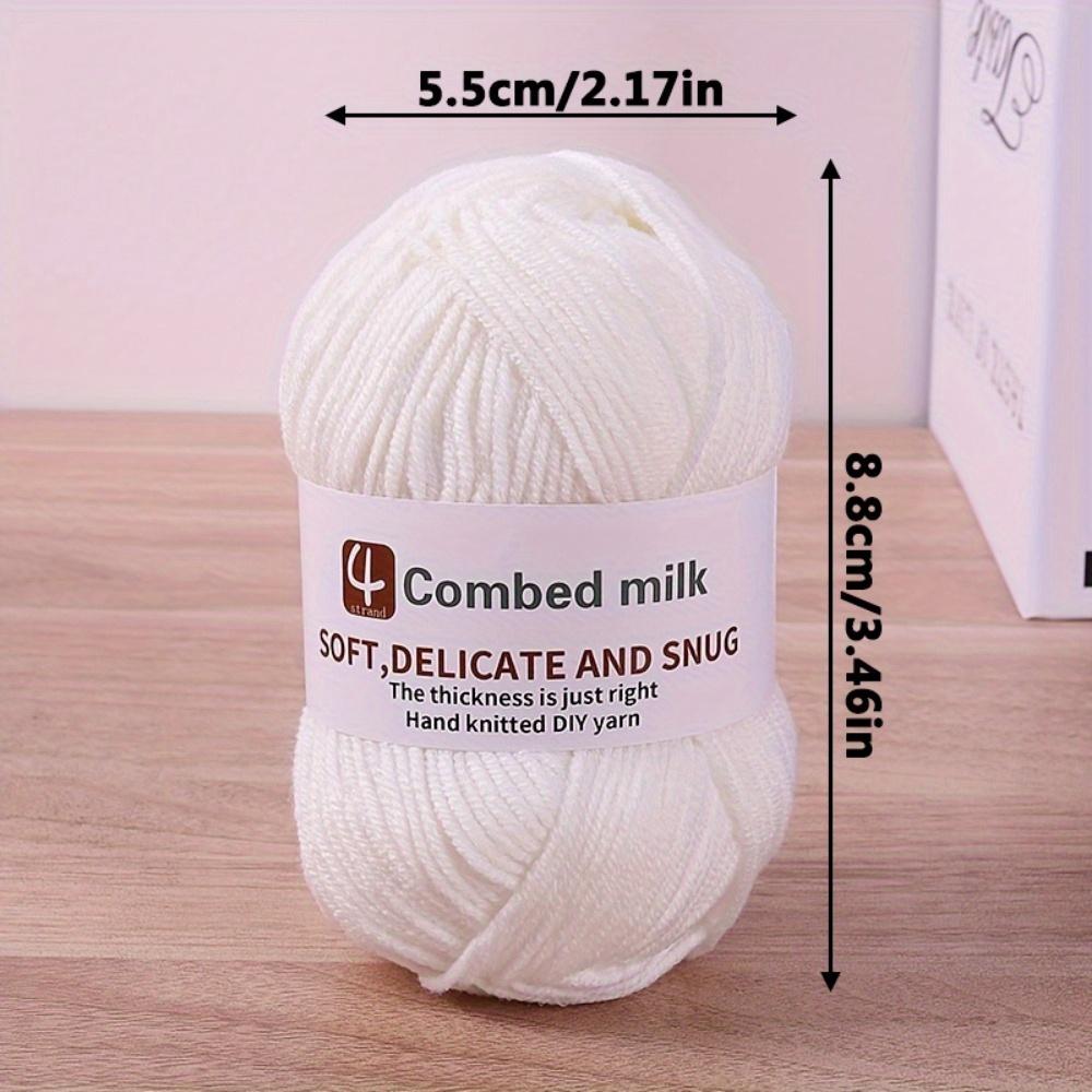 4 adet 4 Katlı Çok Renkli Penye İplik Yumağı Yumuşak Canlı ve Dayanıklı Kendin Yap Tığ İşi Örgü Kazak Yapımı Bebek İpliği Çiçek El Sanatları ve Daha Fazlası İçin