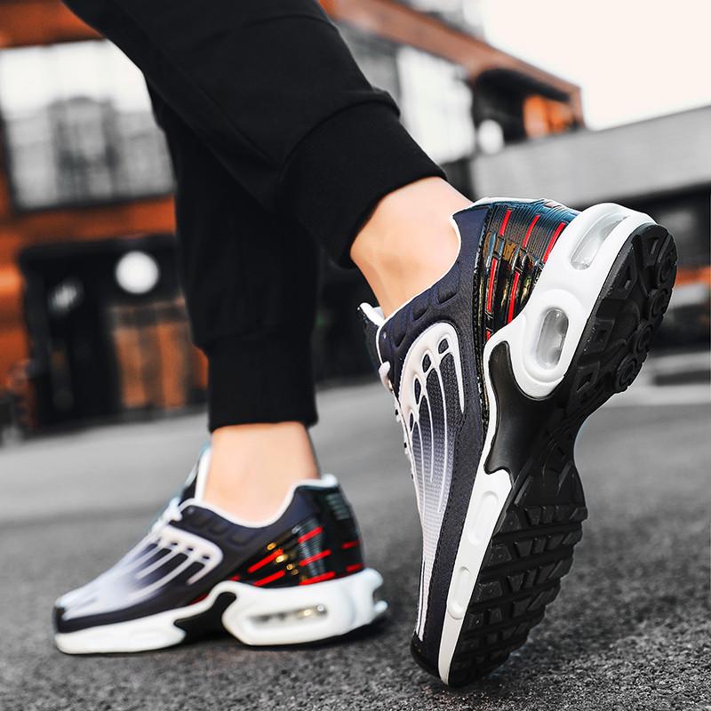 Vår nye store størrelse par luftputesneakers allsidige komfortable løpesko herre casual motesneakers
