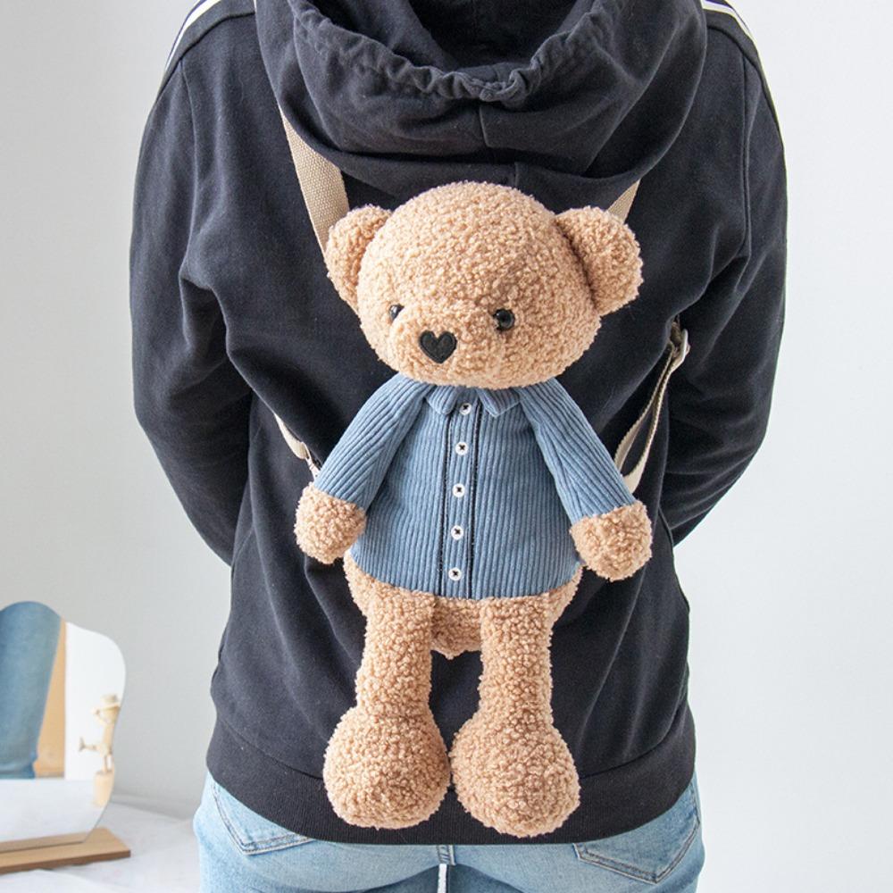 

Плюшевая сумка кролик медведь рюкзак на двойном плече косой регулируемый тряпичная кукла Main body 35cm high