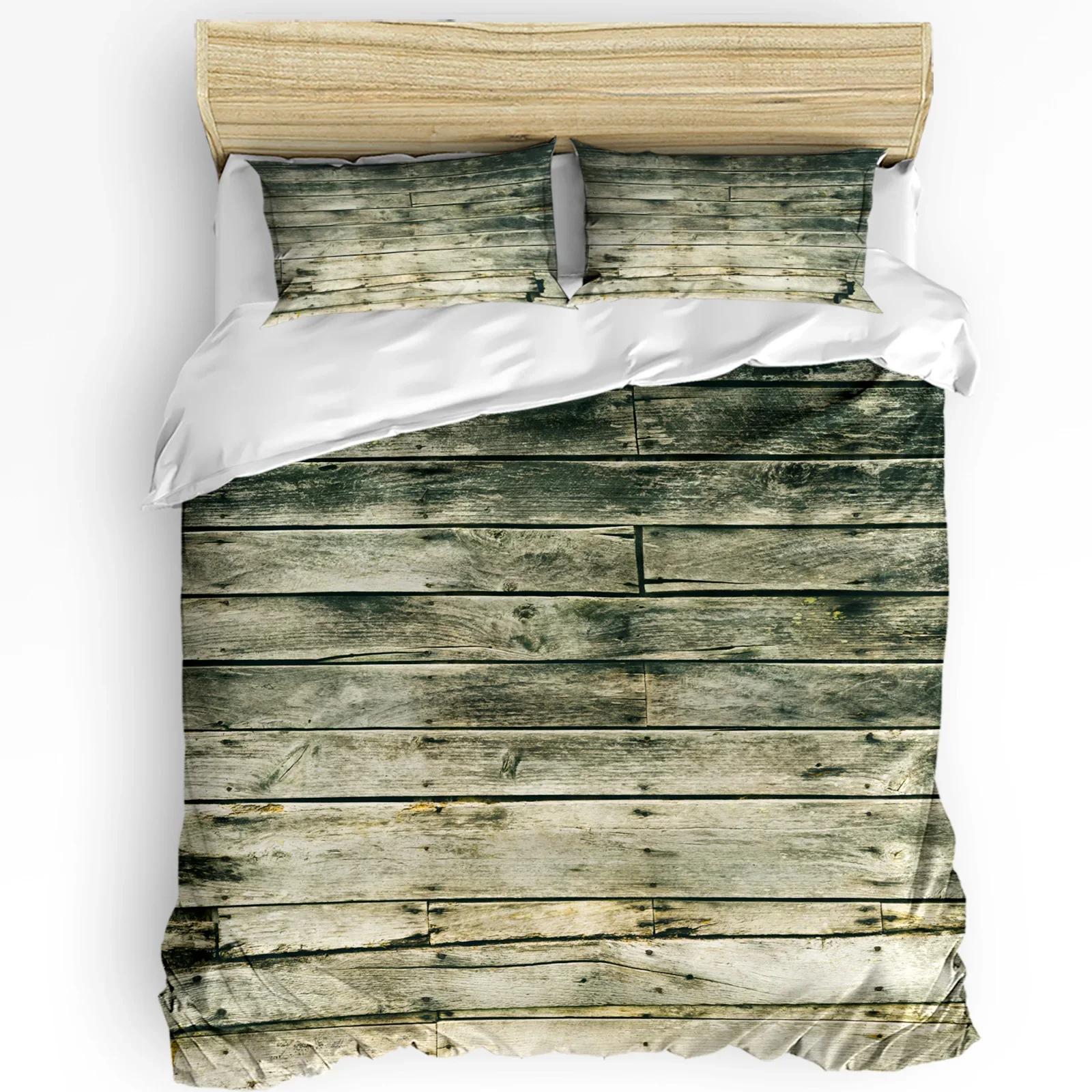 

Бирюзовый Деревянный Набор Постельного Белья 3шт Для Мальчиков Девочек Пододеяльник Наволочка Детский Взрослый Покрывало Комплект Двуспальный Домашний Текстиль EU single(135x200cm)