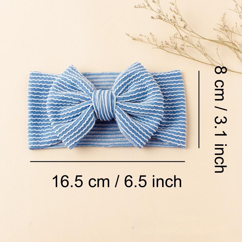 Solid Color Bowknot Baby Headband Sweet Headwear Kids Girls Boutique Elastic Protect Turban Headand Baby Hair Style Accessories