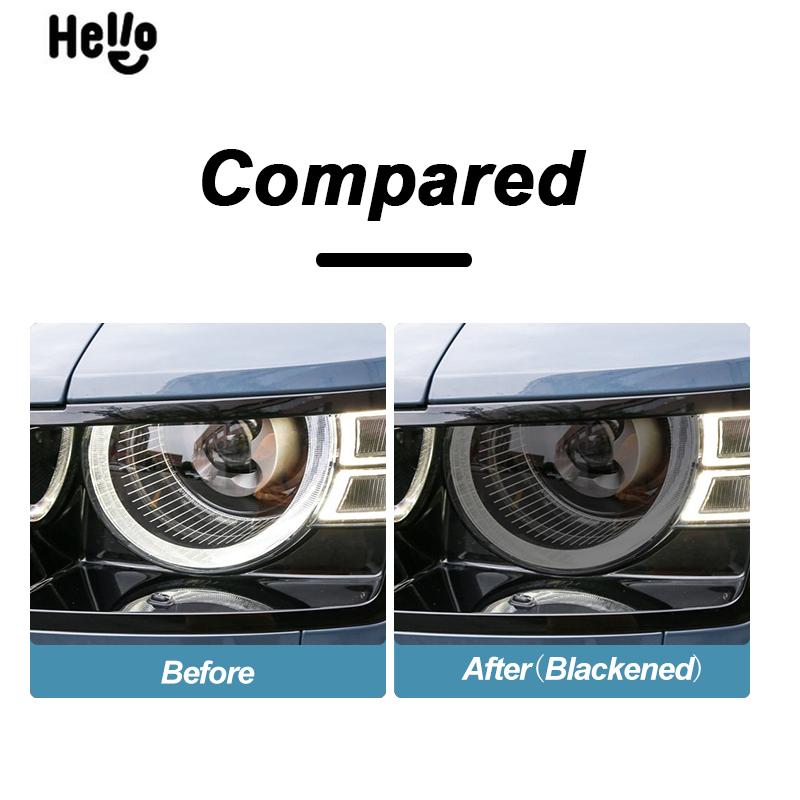 For Land Rover Defender L663 110 90 2020 2021 Car Headlight Protective Film Smoked Black Tint Wrap Vinyl Transparent TPU Sticker