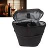 Canvas Material Wine Cooler Bag Black/Grey Portable Wine Tote Insulated Wine Case  For Picnic