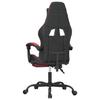 Gaming Chair with Footrest Black and Burgundy Artificial Leather