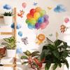 Selbstklebende bunte Ballons Wolken Tiere Wandaufkleber für Heimdekoration