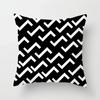 High-grade Black and White Geometric Irregular Pattern Pillowcase Office Living Room Home Pillowcase Car Ornaments