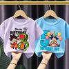 Children's summer cotton T-shirt - Best-selling Japanese-style dragon anime Goku pattern comfortable and breathable top