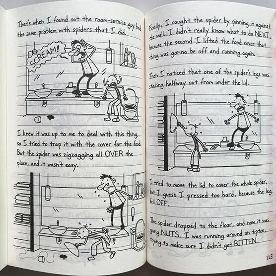 Selecteer willekeurig één boek Diary of Wimpy Kid Engelse Boek Diary of Wimpy Kid Doos Kinderfictie Boeken