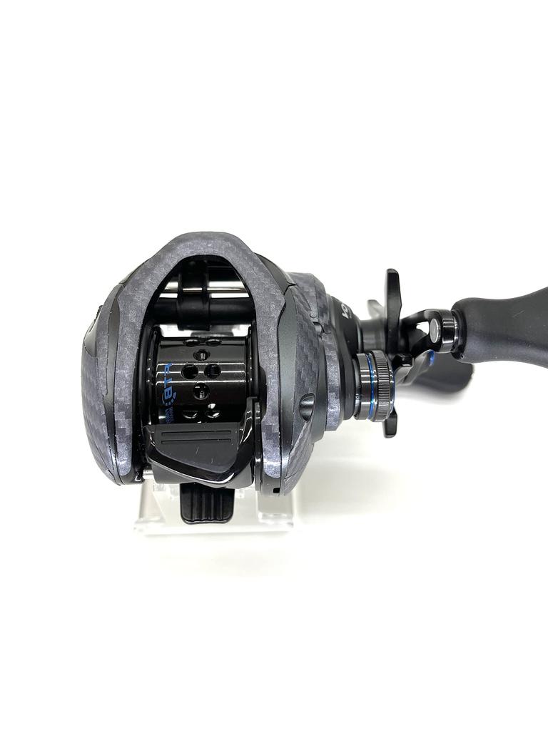 CUSTOM Custom Decal for YOROI 25SLXBFS and 21SLXBFS Baitcasting Scratch Protection SEAT.JP Reels, (Silver, Right-Handed)