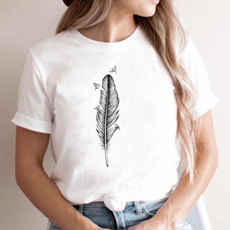 Fashion Cartoon Tshirt FeUnisex S Trend Clothing T Shirt Women River New Mountain Tee Lady Graphic Top Clothes Short Sleeve
