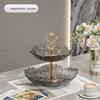 ZISIZ Petal Double Layer Fruit & Snack Tray Set