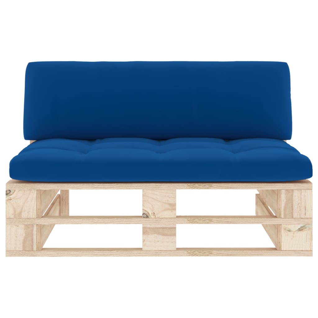Vidaxl Garden Sofa Middle Section From Pallets, Impregnated Pine Wood