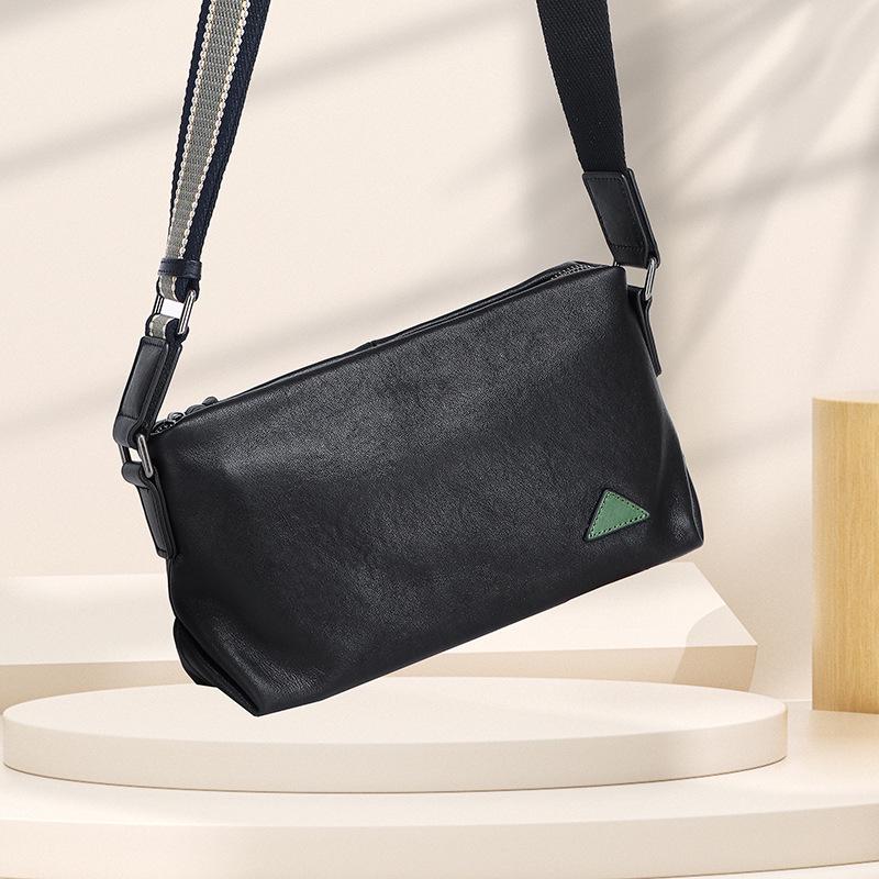 

Japanese Minimalist Men s Crossbody Bag - New Hot-Selling Top Layer Cowhide Versatile Casual Shoulder Messenger Bag.
