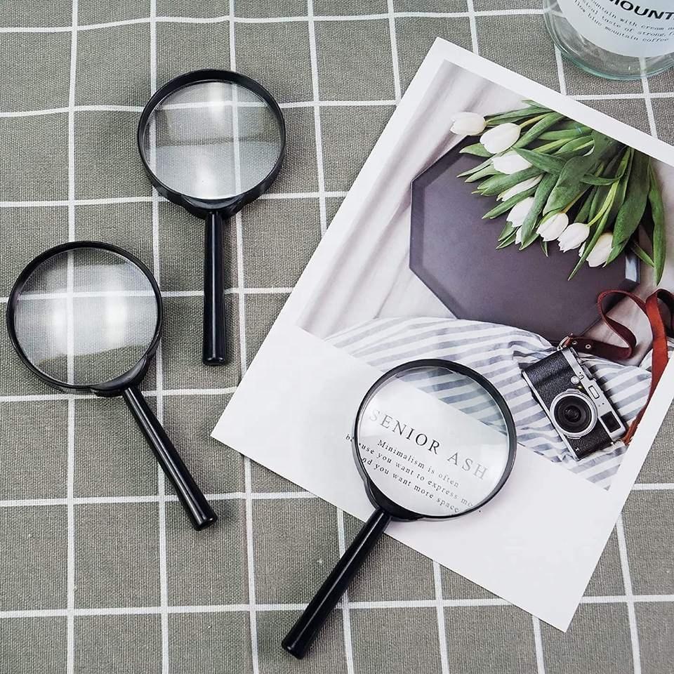 Oem Magnifier Hand Held 60mm 3x Magnifying Glass Reading Handheld For Promotion