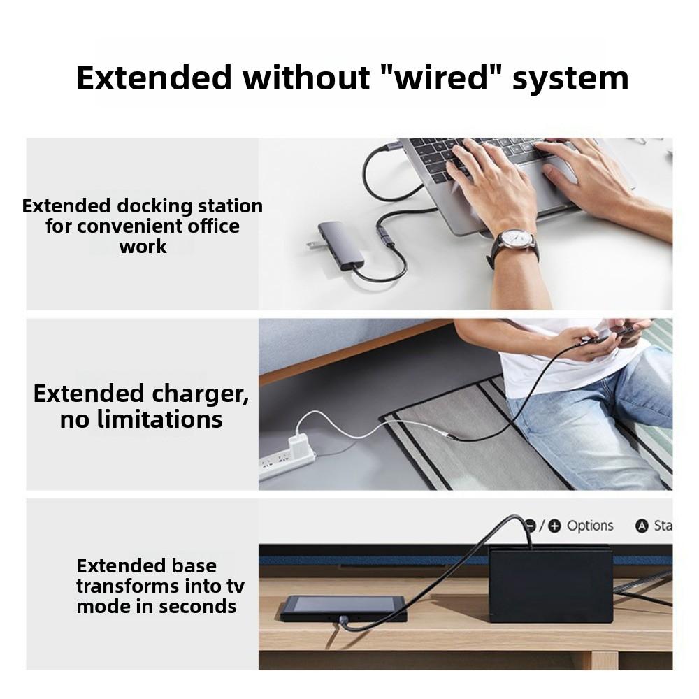 PD 100W Type-C Extension Date Line USB C 3.1 Video Extension Cable Type-C Extension Cable  Laptop