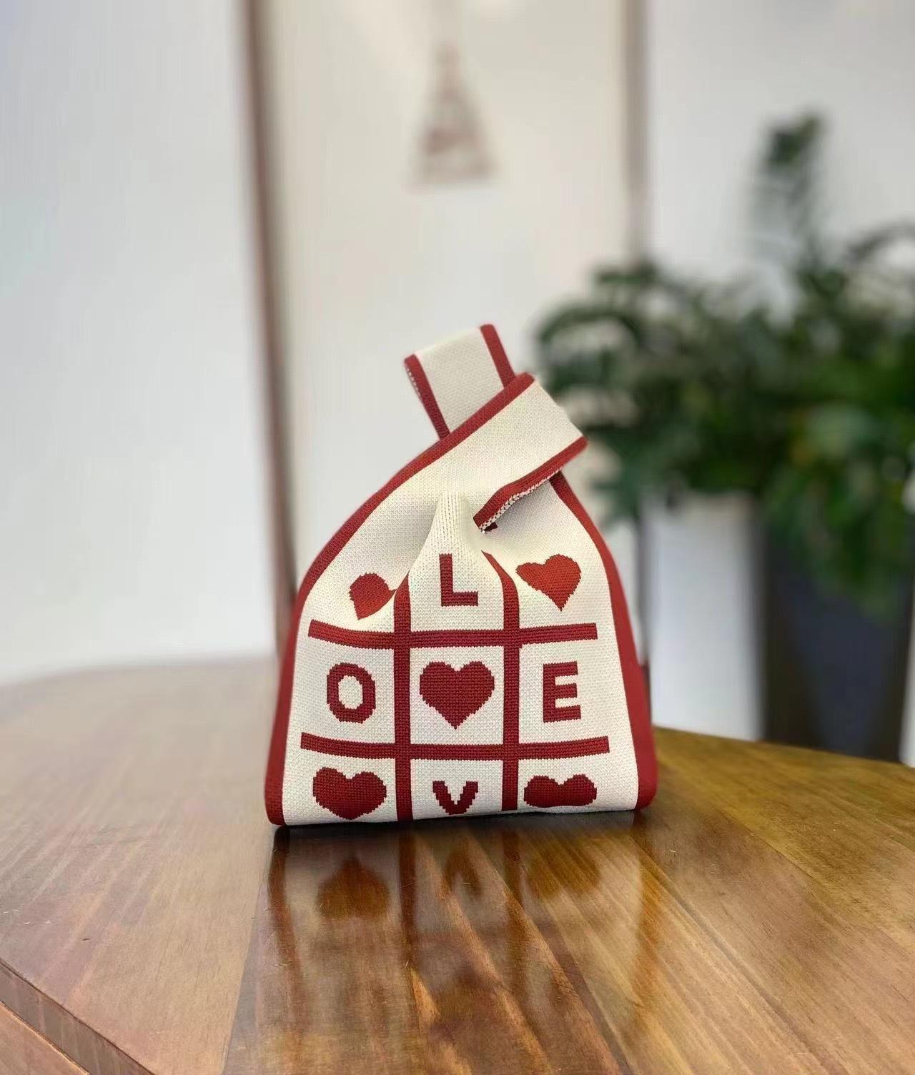 

Женская универсальная сумка кроссбоди - Вязаная маленькая сумка-тоут для весны и осени 20x35