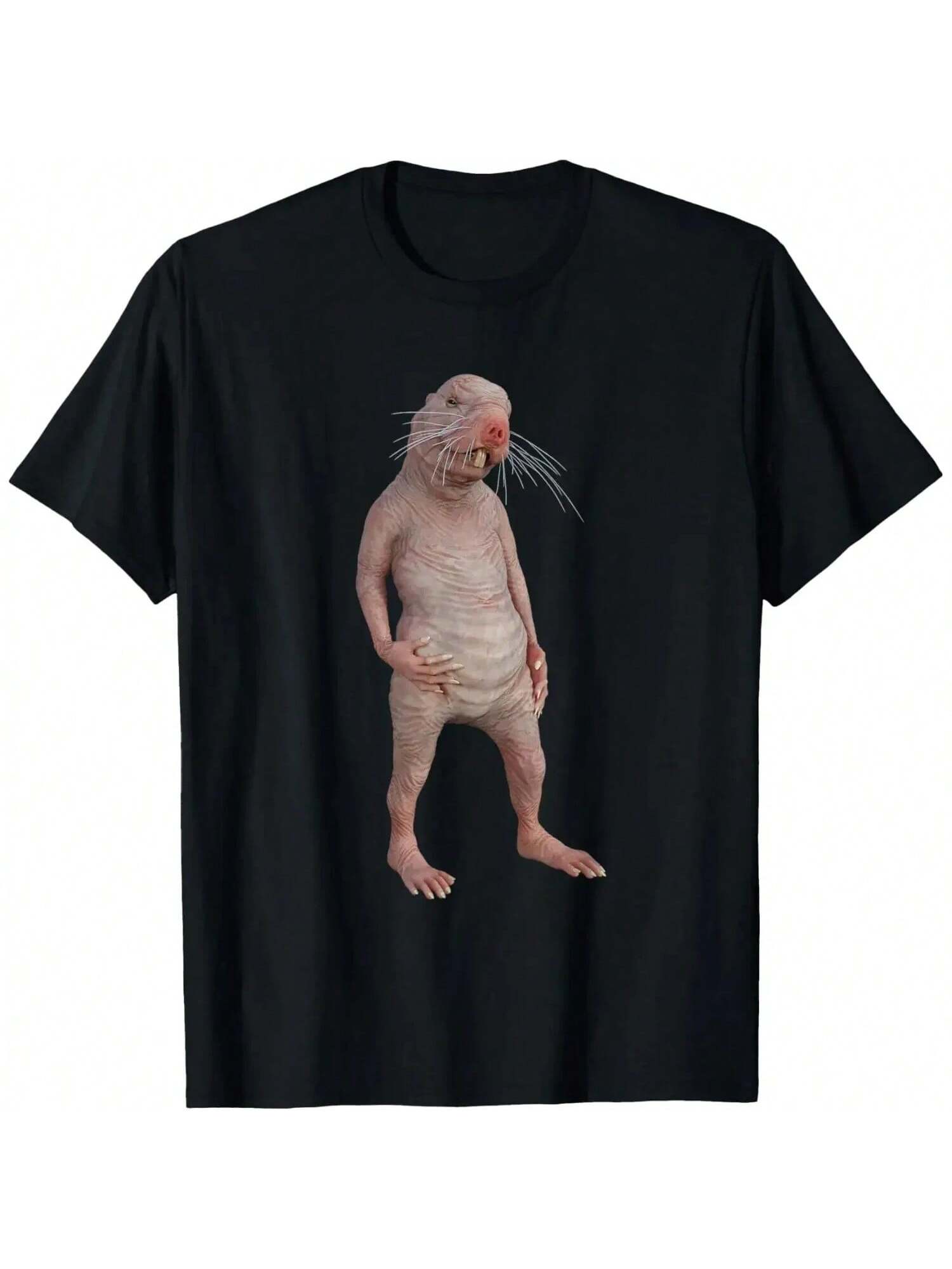 I Really Like Naked Moles, Okay Funny Naked Mole Rat T-Shirt Short Sleeve Crew Neck Loose Shirt Funny Funny Evil Clothing Wo unisex S разноцветный