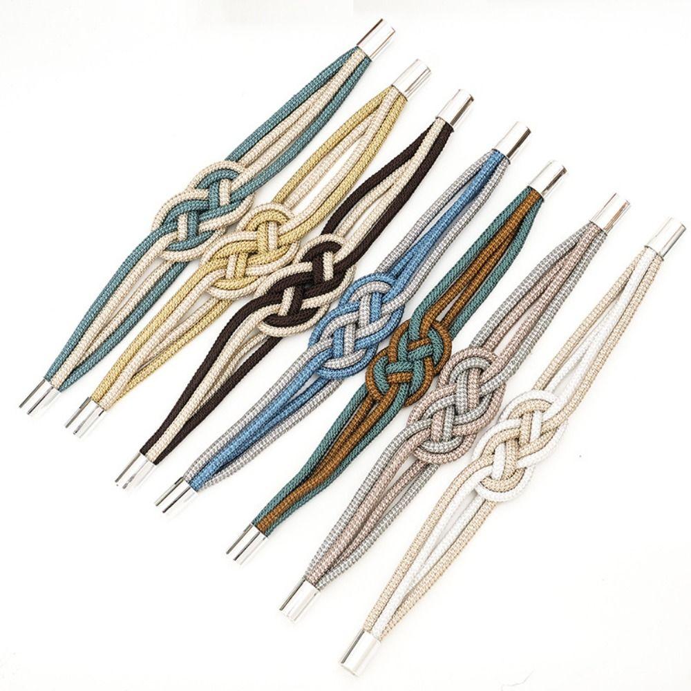Two-color Braided Curtain Tieback No Installation Chinese Knot Curtain Strap  Curtain Accessories