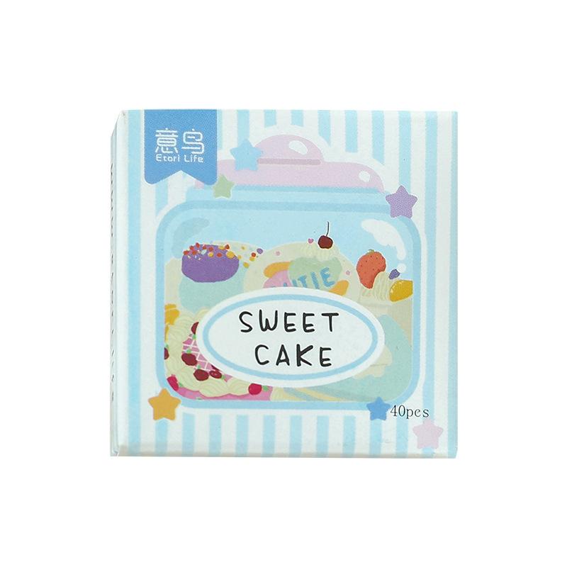 40 - Sheet Mini Carton - boxed Cute Cartoon Stickers, Colorful Graffiti - inspired Illustrations, Self - adhesive