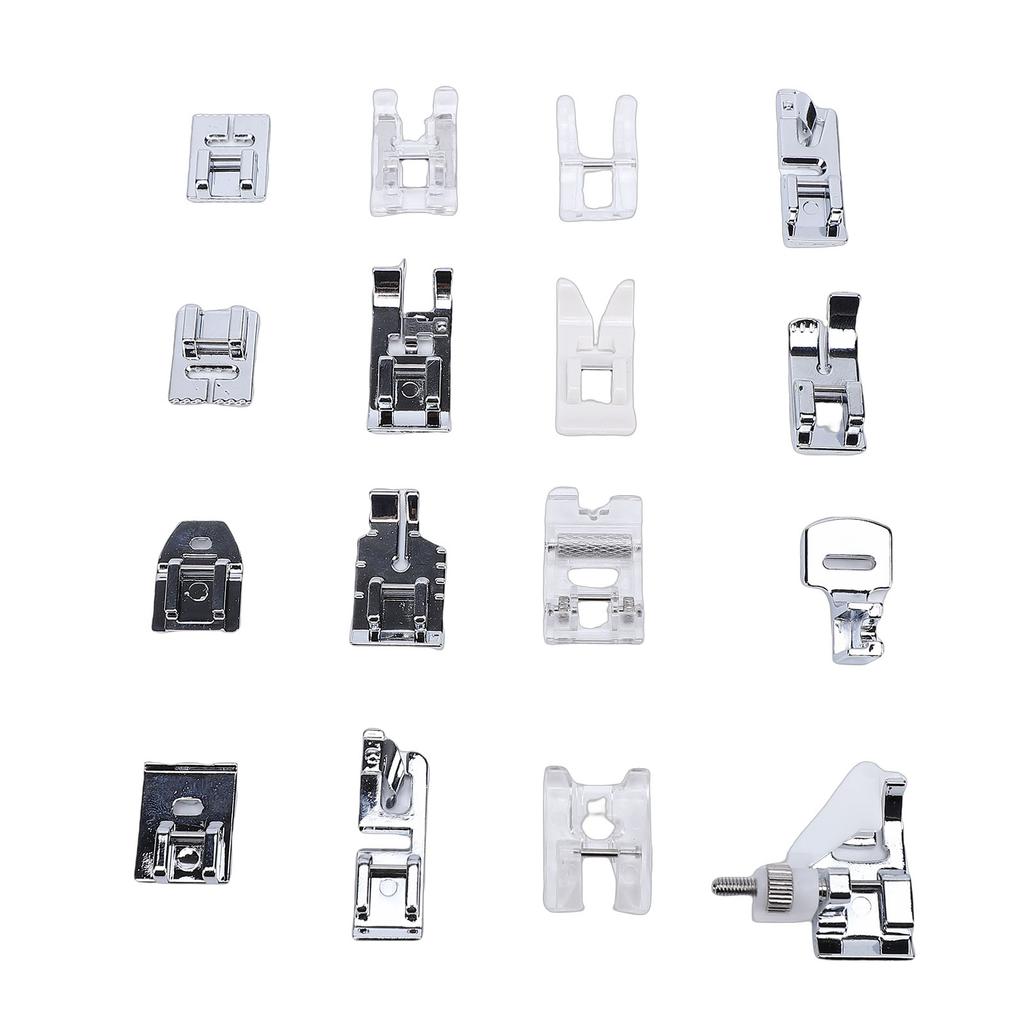 16Pcs Sewing Machine Presser Foot Set with Storage Case Replacement Parts Accessories