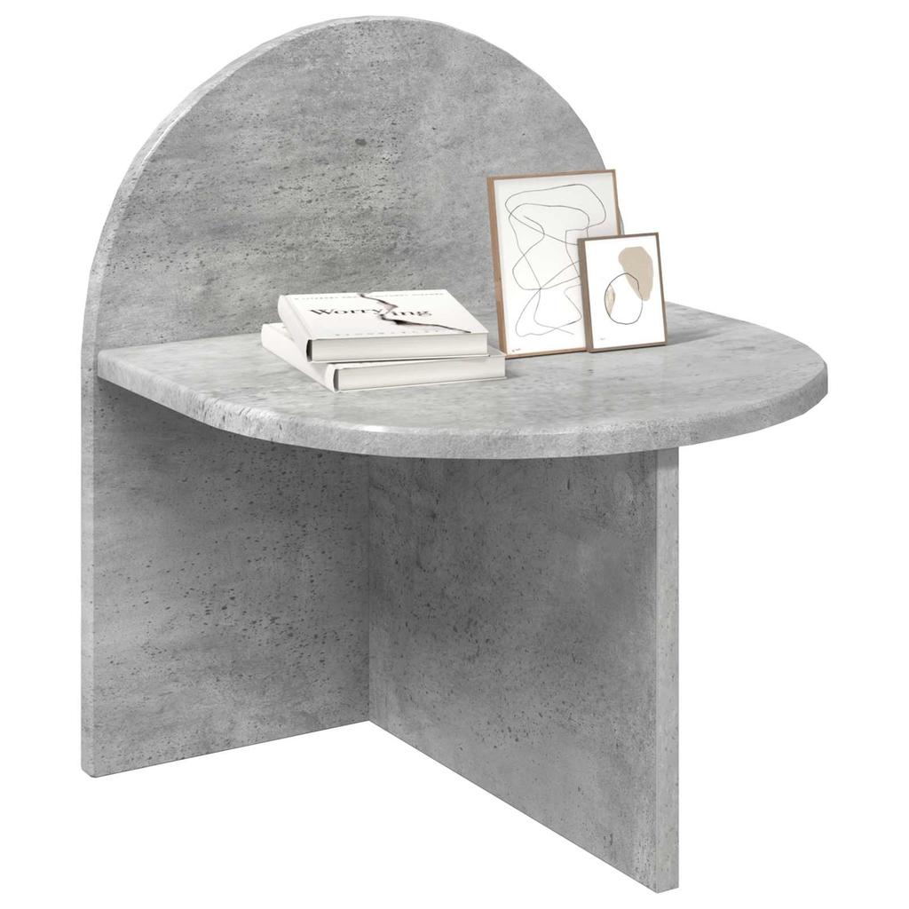Nightstand Concrete Gray 40 x 35.5 x 45.5 cm Engineered Wood