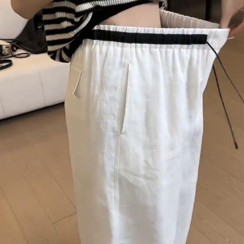 Summer & Autumn Wide-Leg Carrot Pants for Women Casual Slim-Fit Plus Size Lantern-Leg Long Trousers
