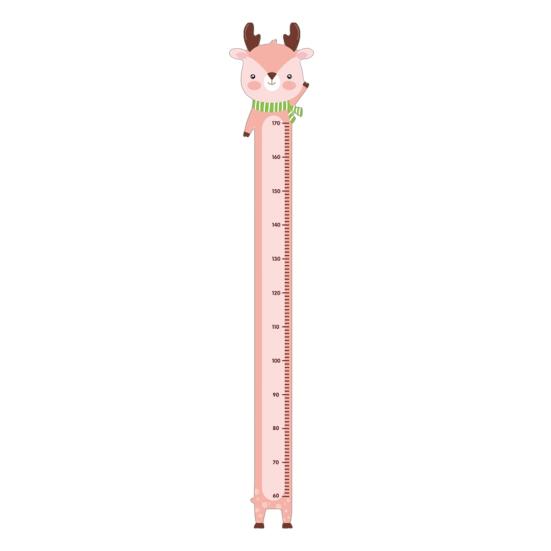 

Yousheng Cartoon Animal Height Measurement Sticker Peel Stick Self-Adhesive Bedroom Play Room Nursery Kindergarten Baby Growth Chart Ruler Decal Elk
