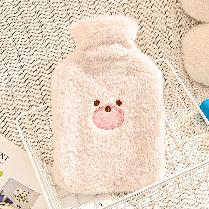 

Класична потовщена гумова грілка з плюшевим чохлом для тепла