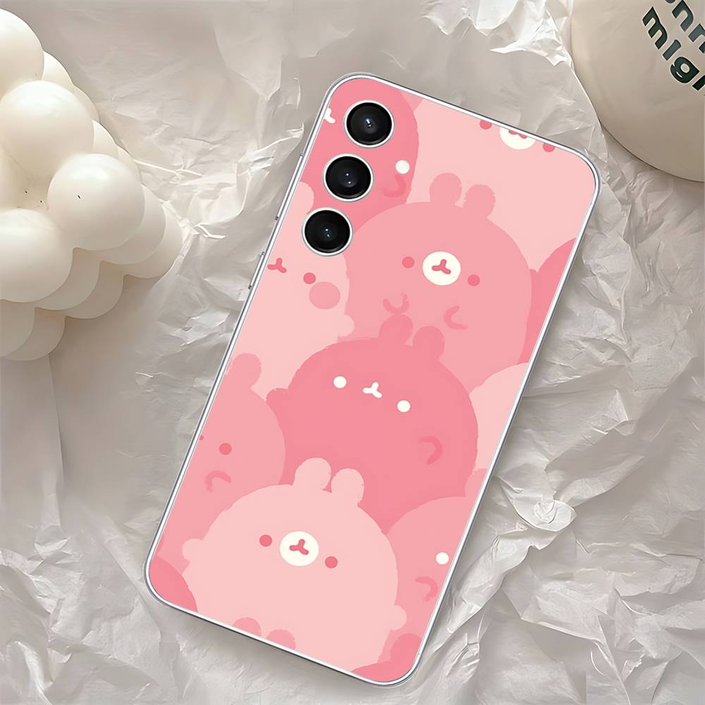 Cute H-Molang-S Phone Case For Samsung Galaxy A52 A12 A51 S21 Edge S22ULTRA S23 S24 S20LITE Plus Ultra Transparent Cover