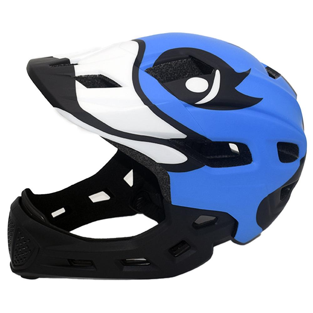 Kinderhelm abnehmbarer Kinn-Balance-Roller Vollhelm Rollschuh-Gesichtsschutz Schutzhelm einteilige Formung Kinder Baby Kopfschutz