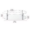 Space Efficient Acrylic Bottle Storage Stand Secure Holder for Cups Kitchen Office Travel Portable Organizers Solution