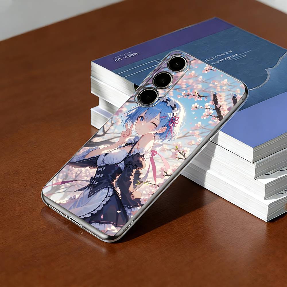 Re Z-Zero Rem Phone Case For SamsungA10,12,20,21S,30,31,40,50,51,52,70,71 Transparent Cover Samsung a714g