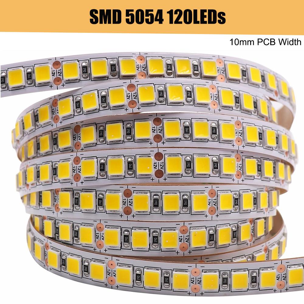 5M 12V Waterproof LED Strip Light SMD5050 2835 Flexible Tape 60-480 LEDs/M Warm White Home Decor