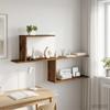 Wall Shelf Reclaimed Wood 122 x 18 x 60 cm Engineered Wood