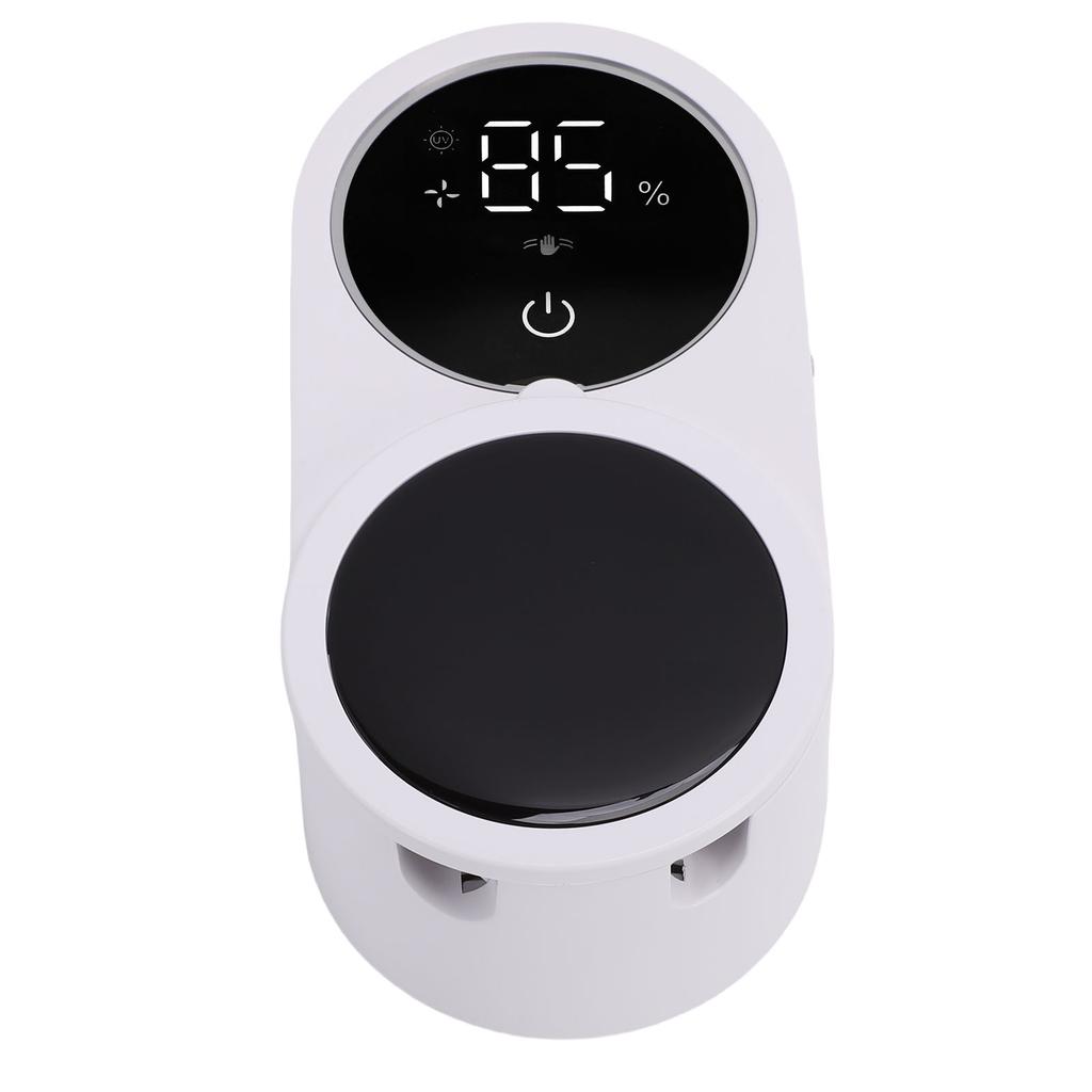Wall Mount Toothbrush Cleaner Rechargeable Toothbrush Holder Cleaning and Drying Automatic Sensing Cover for Bathrooms